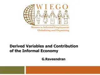 The Informal Economy: Derived Variables and Contribution Analysis