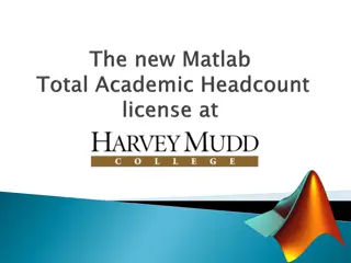 Overview of Matlab Usage at HMC: Insights and Prospects