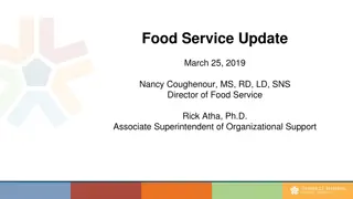 School Food Service Update and Financial Overview