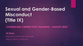 Stonehill College Title IX Training 2022