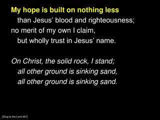 Building Hope on the Solid Rock of Jesus