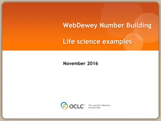 Dewey Decimal Classification Building Examples 2016