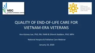 Quality of End-of-Life Care for Vietnam-Era Veterans: A Retrospective Analysis