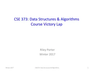 CSE 373: Data Structures & Algorithms Course Logistics and Exam Information