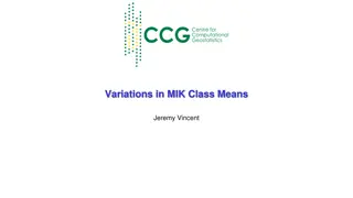 Analyzing Variations in MIK Class Means by Jeremy Vincent