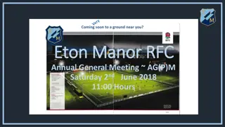 Eton Manor RFC Annual General Meeting Summary