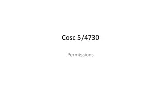 Android Permissions Overview