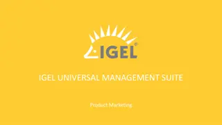 IGEL Universal Management Suite - Efficient Endpoint Control Solution