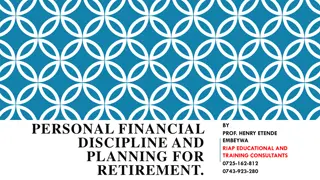 Financial Discipline and Planning for Retirement: Strategies for Financial Management and Independent Wealth