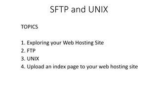 SFTP and UNIX Topics for Web Hosting