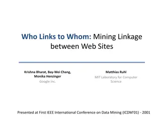 Linkage Analysis of Web Sites: Understanding the Macro-Structure