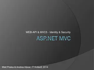 ASP.NET Web API Security and Authentication Overview