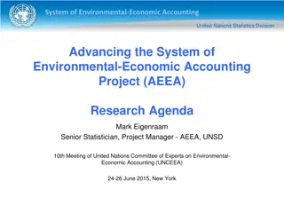 System of Environmental-Economic Accounting (AEEA) Project Overview