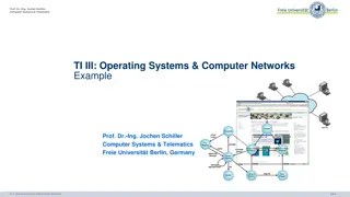 Overview of Prof. Dr.-Ing. Jochen Schiller's Computer Systems & Telematics