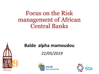 Risk Management Challenges in African Central Banks