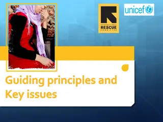 Child Protection Guiding Principles and Key Issues