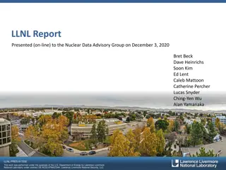 Progress Update on Nuclear Data Research at LLNL