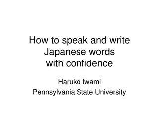 Japanese Language Learning: Speak and Write with Confidence