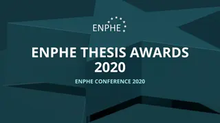 Thesis Awards Highlights from ENPHE Conference 2020