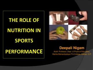 The Role of Nutrition in Sports Performance