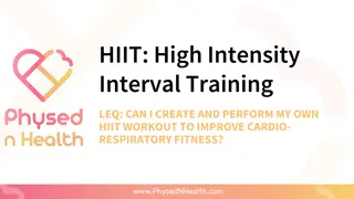 Effective HIIT Workout Strategies for Cardio-Respiratory Fitness