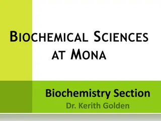 Department of Biochemical Sciences at MONA: Biochemistry Section, Academic Staff, Research Highlights, and Courses Offered