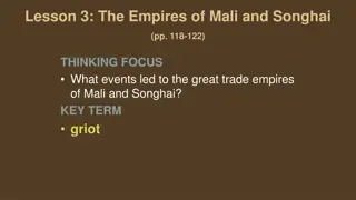 The Empires of Mali and Songhai: Rise of Prosperous Trade and Powerful Kingdoms