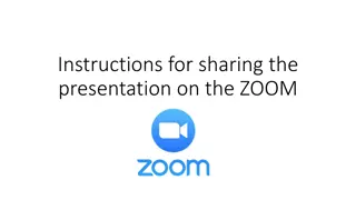 Guidelines for Sharing Presentations on Zoom