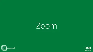 Getting Started with Zoom Presentation Slides