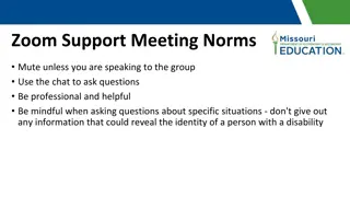 Guidelines for Conducting Effective Zoom Support Meetings