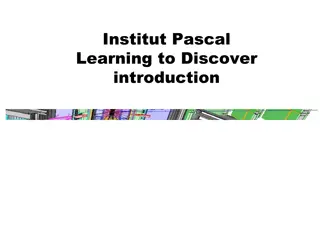 Institut Pascal Learning to Discover Introduction