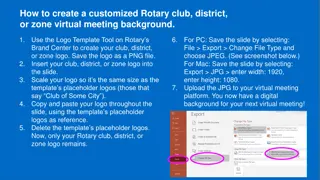 How to Create a Customized Rotary Club Virtual Meeting Background