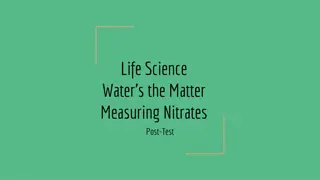 Nitrates in Water: Post-Test Insights