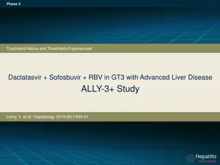 Daclatasvir + Sofosbuvir + Ribavirin in HCV GT-3 Advanced Liver Disease: ALLY-3+ Trial