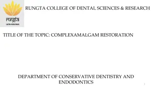 Comprehensive Overview of Complex Amalgam Restoration in Conservative Dentistry