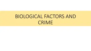 Biological Factors and Crime: Genetics, Neurotransmitters, Neuro-biology