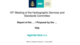 15th Meeting of the Hydrographic Services and Standards Committee Report