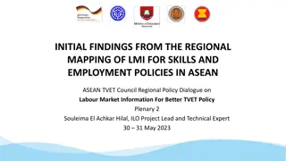 Regional Mapping of Labour Market Information for Skills and Employment Policies in ASEAN