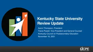 Kentucky State University Financial Review Update