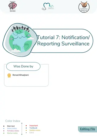 Surveillance Data Collection and Analysis for Notifiable Diseases