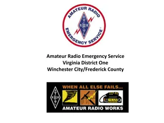 Amateur Radio Emergency Service in Virginia District One