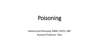 Pediatric Poisoning: Epidemiology, Approach, and Management