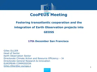 Fostering Transatlantic Cooperation in Earth Observation Projects through GEOSS