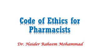 Professional Accountability and Codes of Ethics in Pharmacy Practice