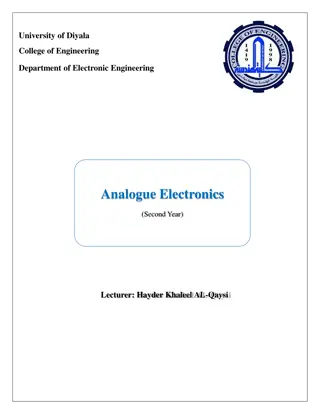 Analogue Electronics Course Overview at University of Diyala - Hayder Khaleel AL-Qaysi