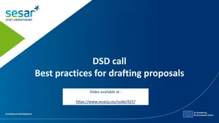 Best Practices for Drafting Proposals in DSD Call