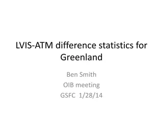 Analyzing ATM-LVIS Difference Statistics for Greenland