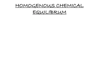 Homogenous Chemical Equilibrium