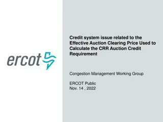 Auction Credit Requirement Issue Impact on ERCOT's CRR Auctions