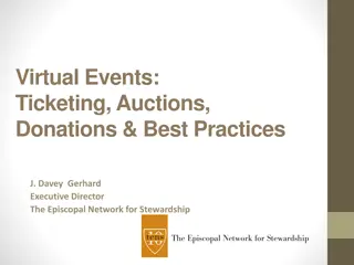 Enhancing Virtual Fundraising Events: Ticketing, Auctions, Donations & Best Practices